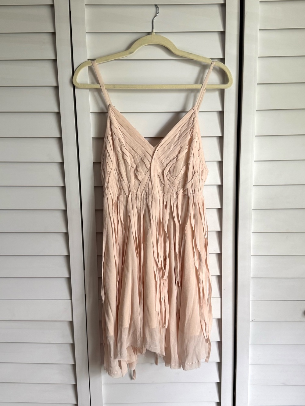 Kimchi Blue Blush Pink Spaghetti Strap Mini Dress